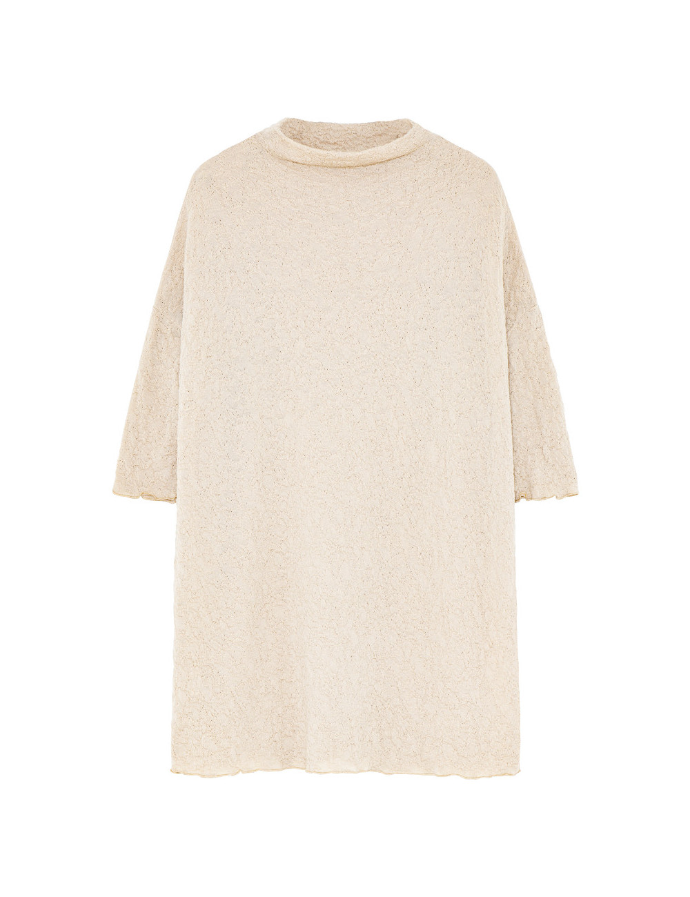 Tunika kjole i merino bobbel uld 6501 i basis farver