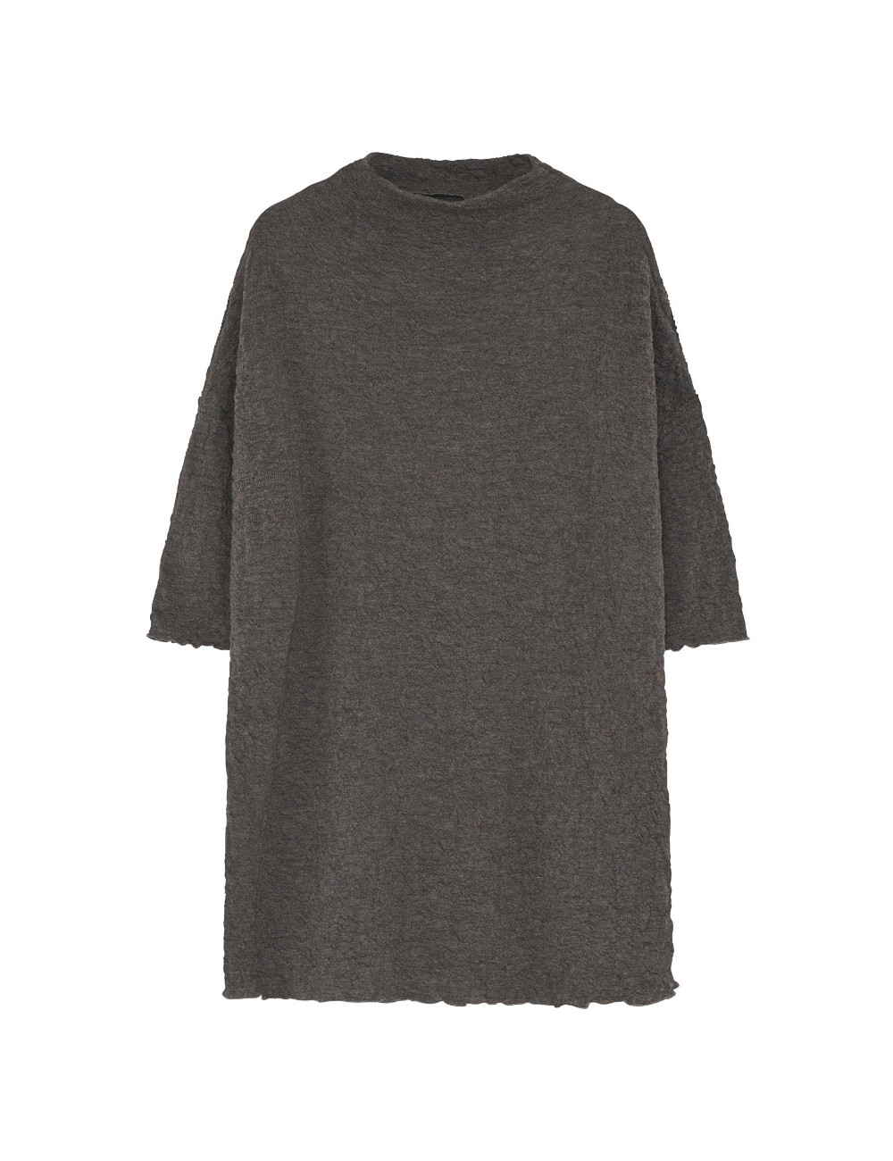 Tunika kjole i merino bobbel uld 6501 i basis farver