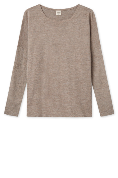 løs bluse i merino uld 4039 i basis farver
