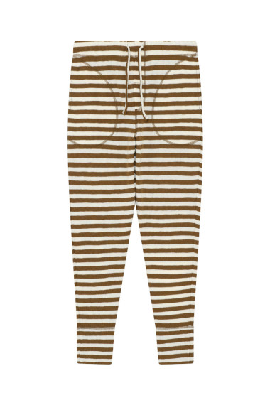 Merino uld bukser med lommer og snor i taljen 3009 i striber