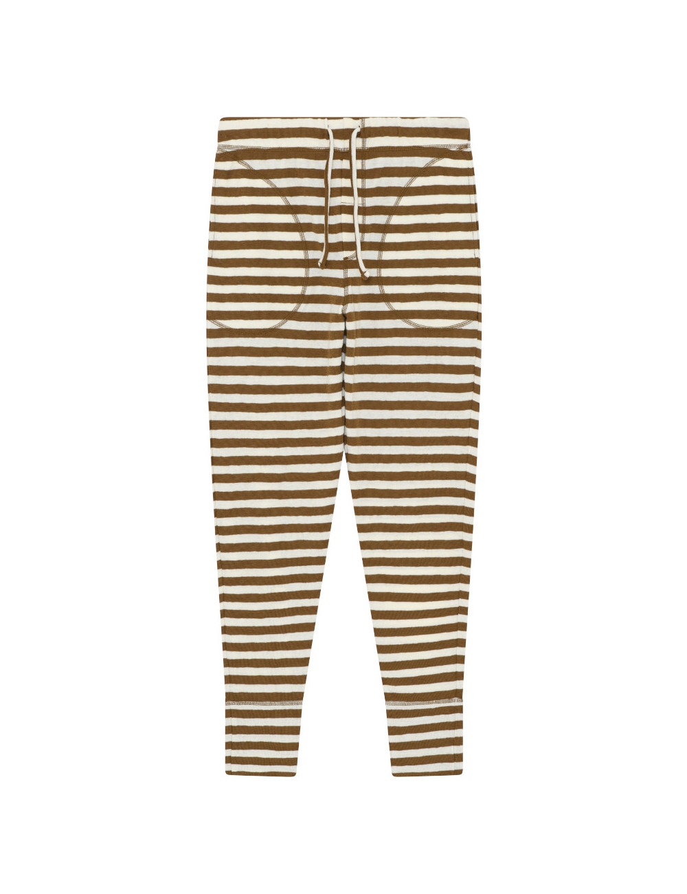 Merino uld bukser med lommer og snor i taljen 3009 i striber