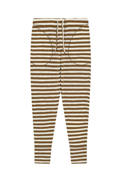 Merino uld bukser med lommer og snor i taljen 3009 i striber