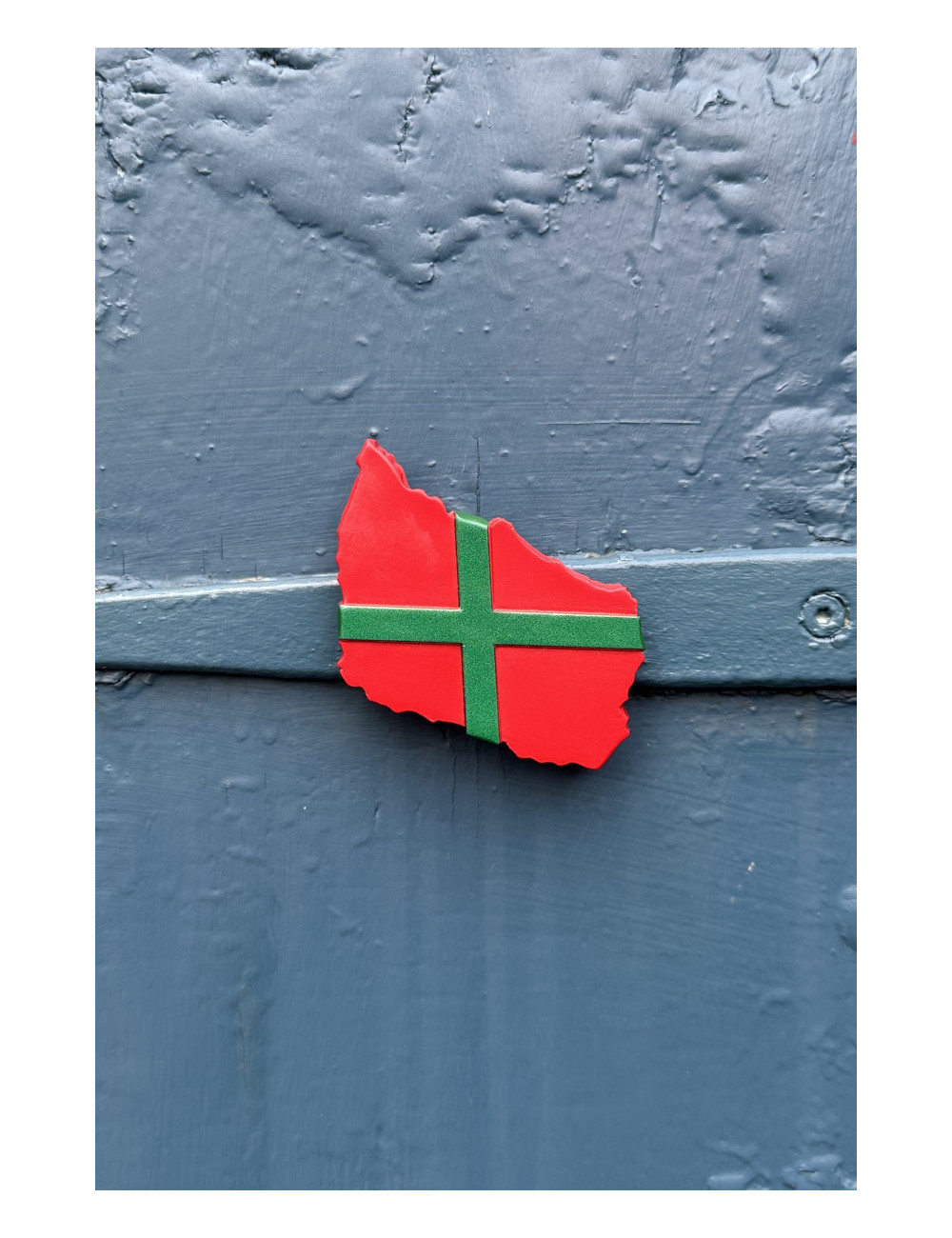 Bornholmsk magnet - Bornholm i flag