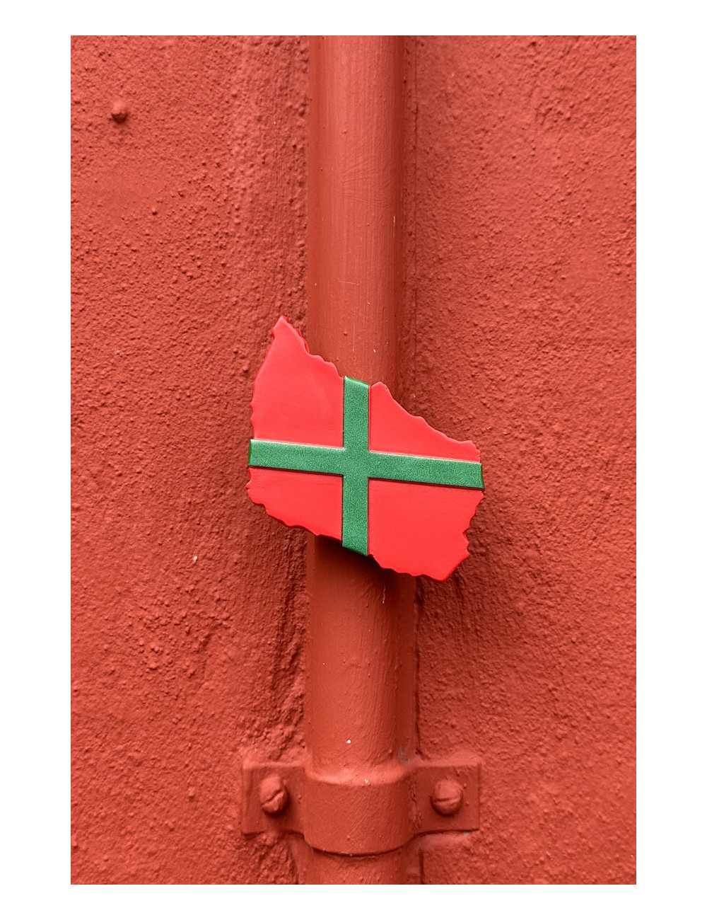 Bornholmsk magnet - Bornholm i flag