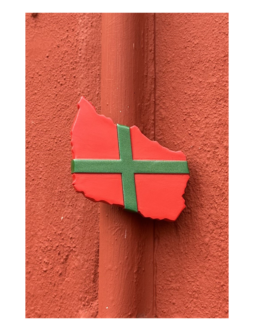 Bornholmsk magnet - Bornholm i flag